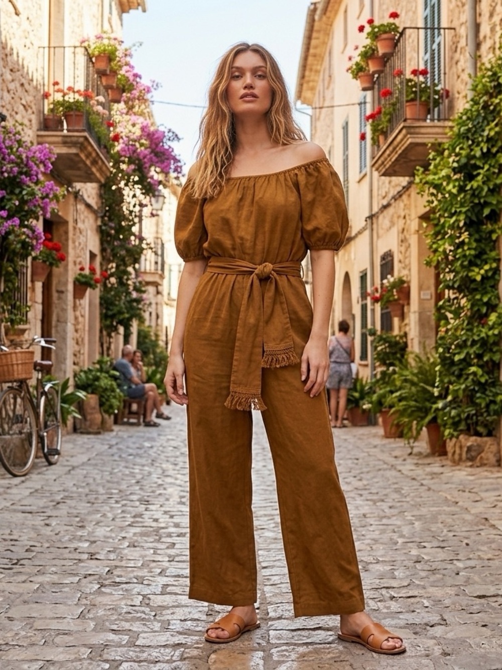 Free People Nalani Off-The-Shoulder Jumpsuit